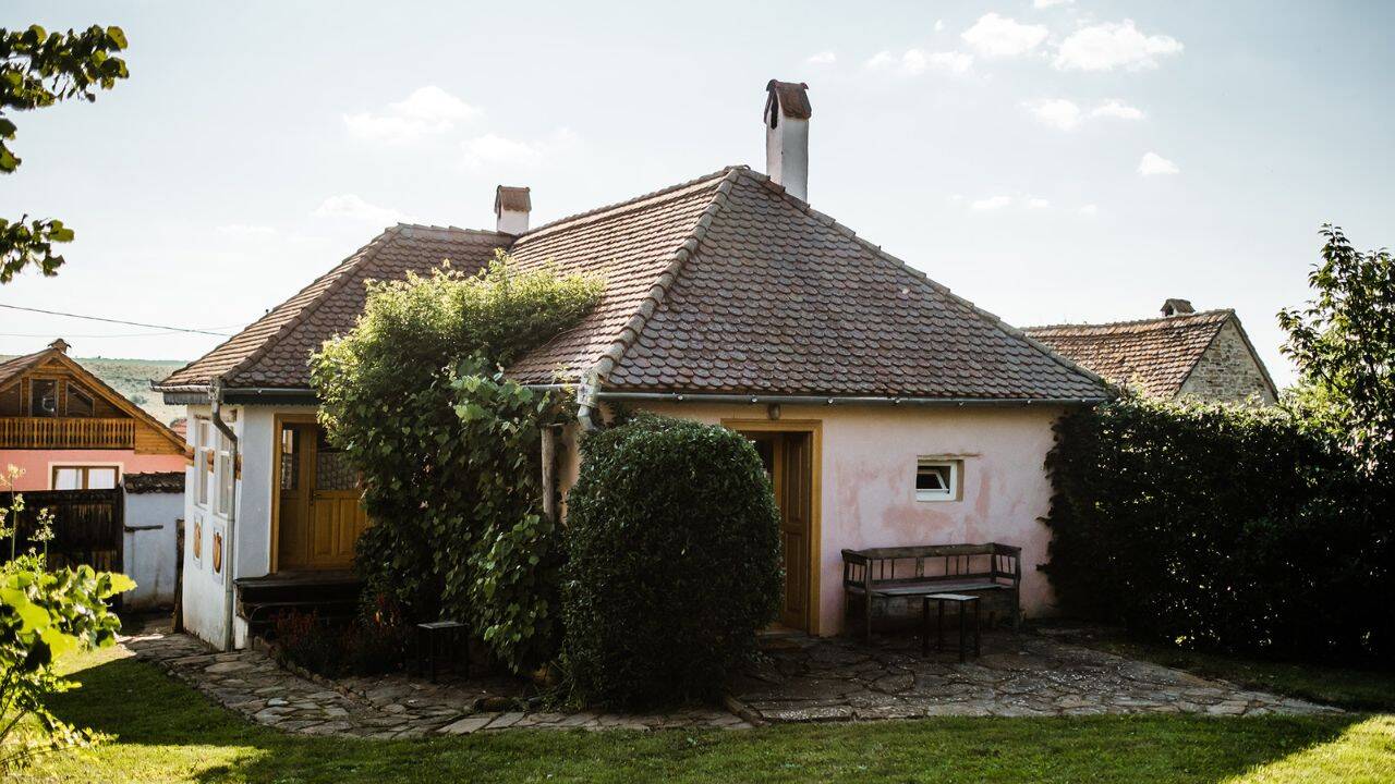 o casa cu gradina
