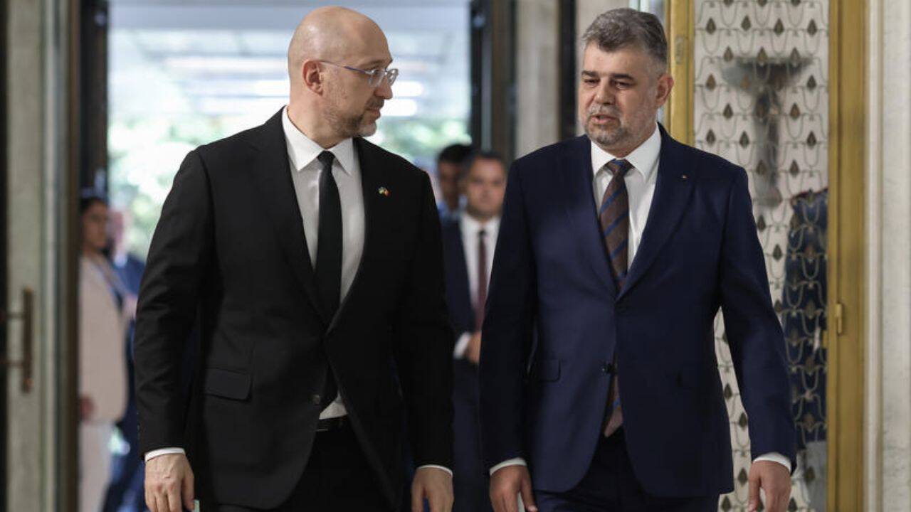 Marcel Ciolacu si Denis Smihal