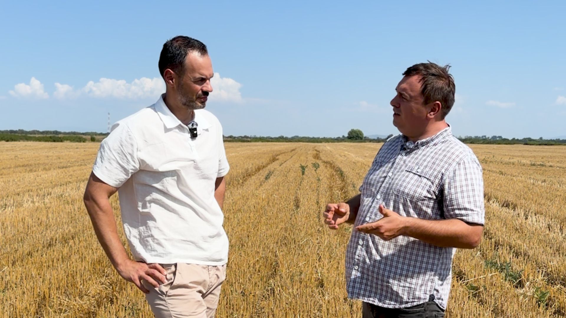 Bogdan Costea - Carmeuse AGRO România, a discutat cu fermierul Dacian Sabău
